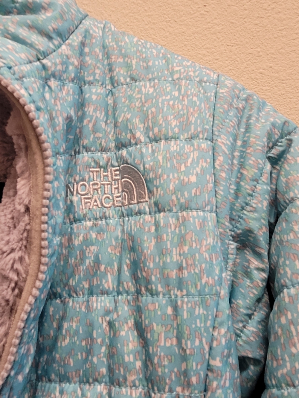 The North Face Girl's  Reversible Winter Jacket Sherpa Interior size 10 - Picture 5 of 10